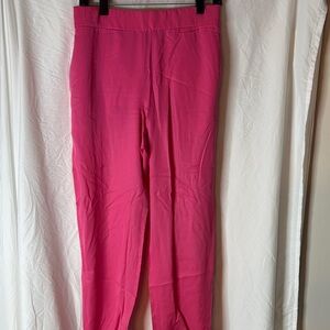 Ann Taylor Vibrant Pink Straight Leg Pants